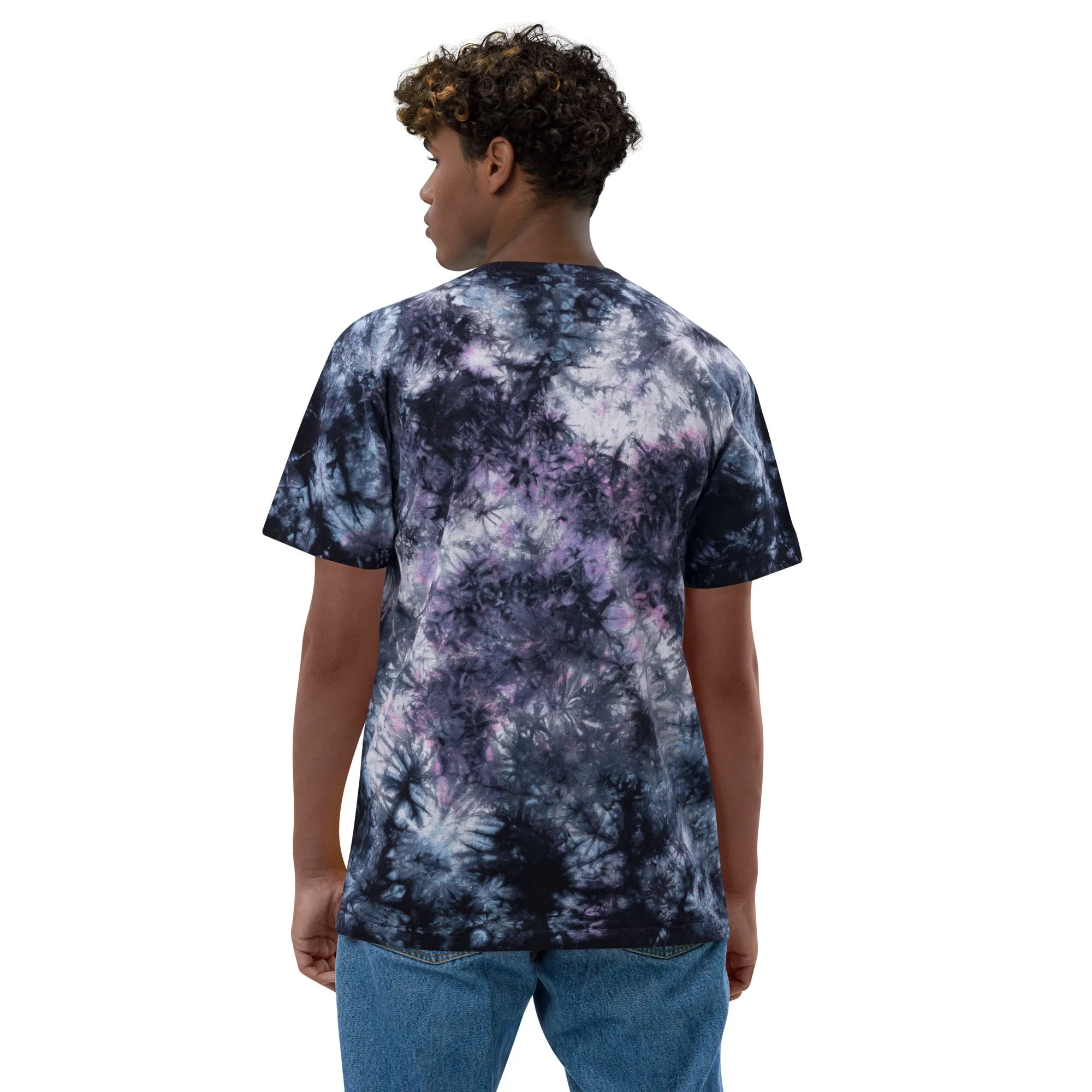 Oversized tie-dye t-shirt Embroidered Logo