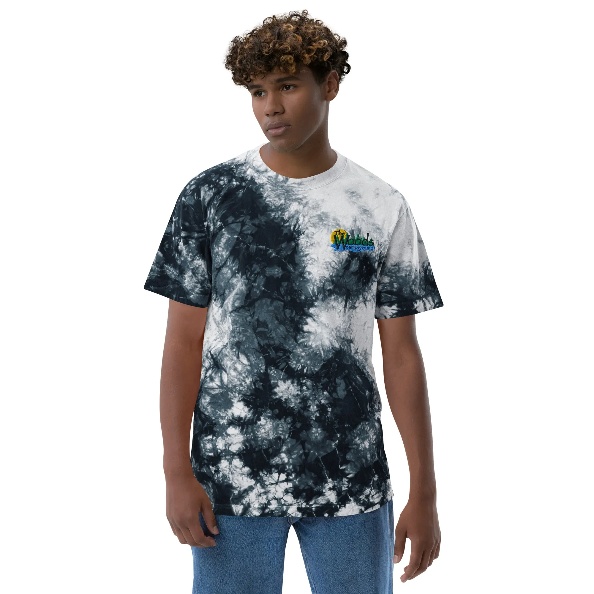 Oversized tie-dye t-shirt Embroidered Logo
