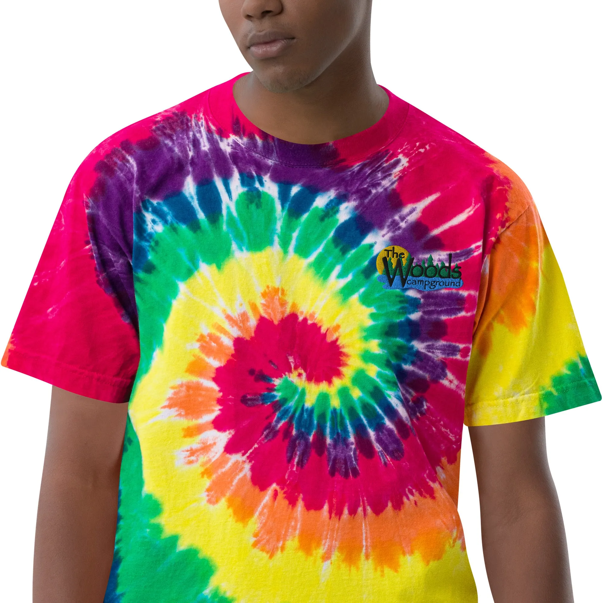 Oversized tie-dye t-shirt Embroidered Logo