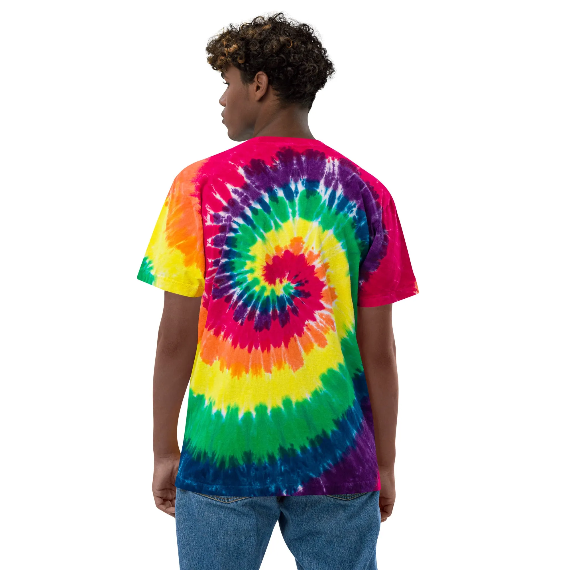 Oversized tie-dye t-shirt Embroidered Logo