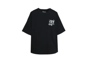 Palm Angels - Printed Logo Oversized Black T-Shirt