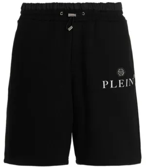 Philipp Plein Hexagon Jogging Shorts Black
