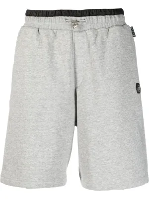 Philipp Plein Hexagon Jogging Shorts Grey