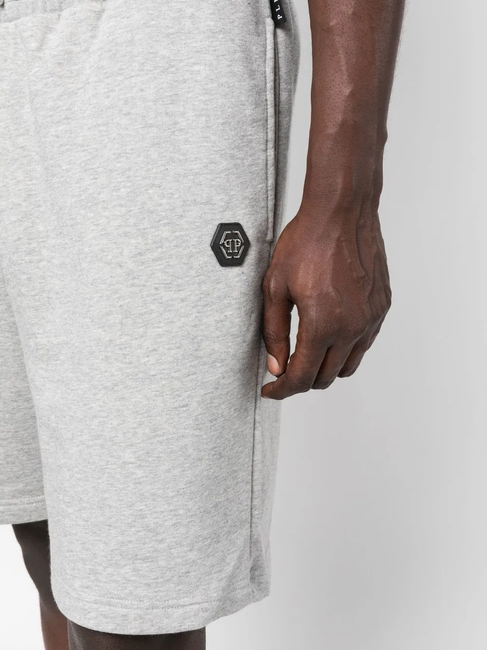 Philipp Plein Hexagon Jogging Shorts Grey