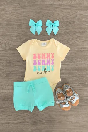 "Bunny Bunny Bunny Babe" Onesie Set