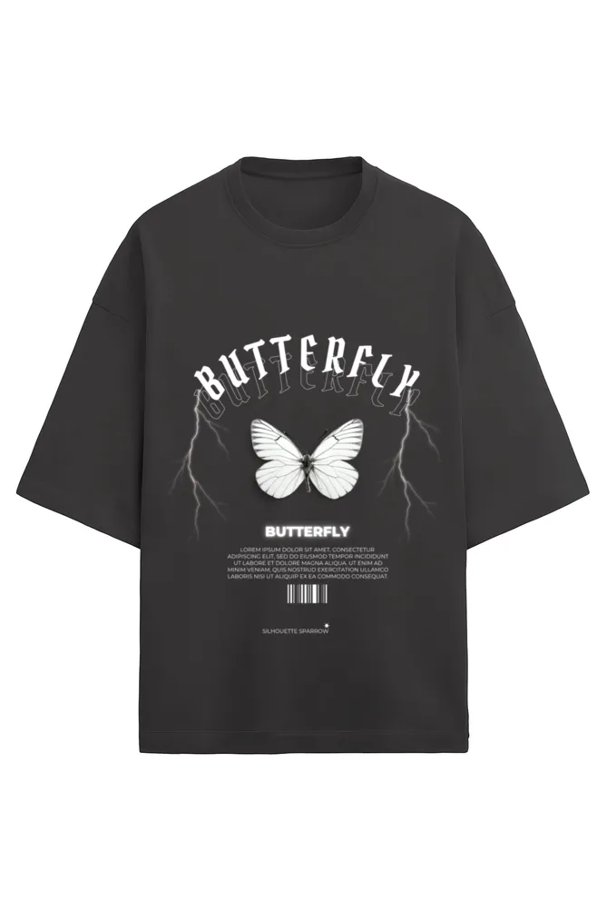 SILHOUETTE Butterfly Heavy weight Oversized T-Shirt
