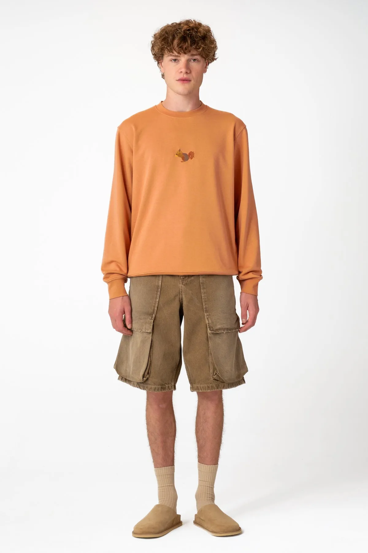 Sincap Soft Fleece Sweatshirt - Somon Rengi