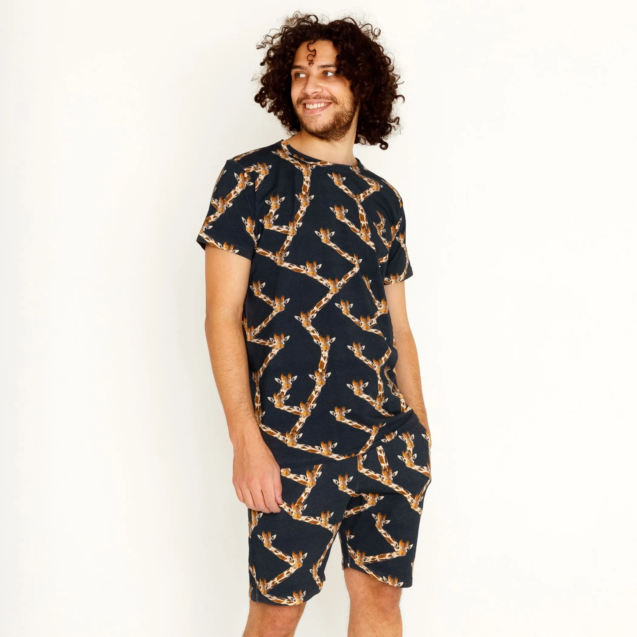SNURK Giraffe Black Shorts Man