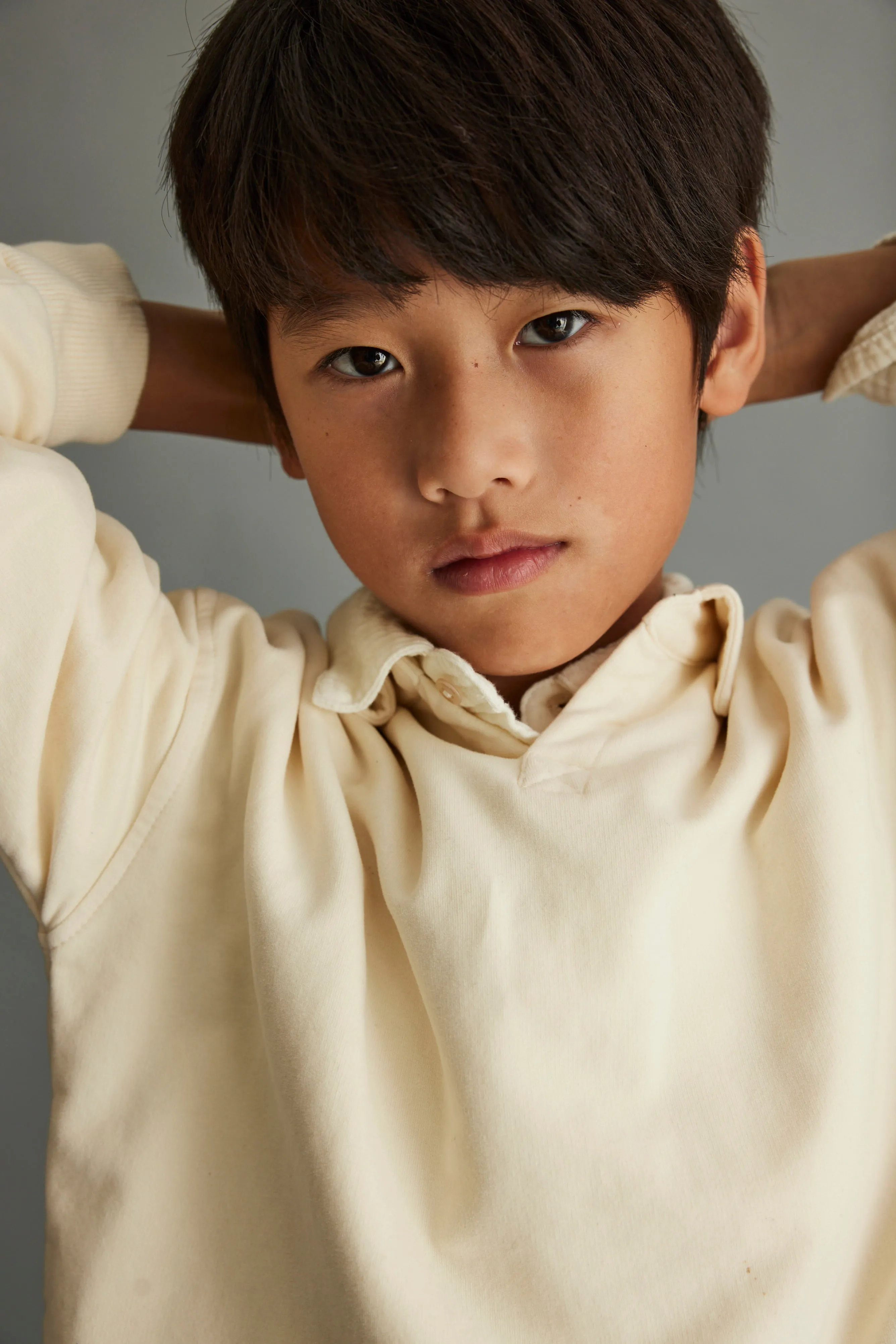 SOFT FLEECE POLO SWEATSHIRT