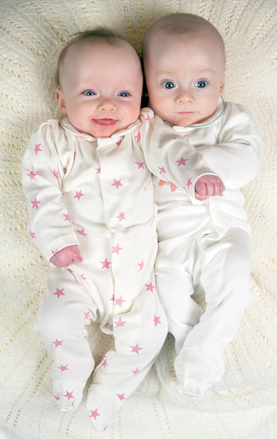 Star Cotton Onesie in Blue by Magnet Mouse
