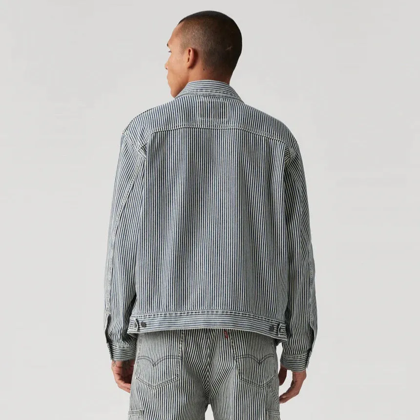 Sunrise Trucker Jacket (Bleached Boulevard Stripe)