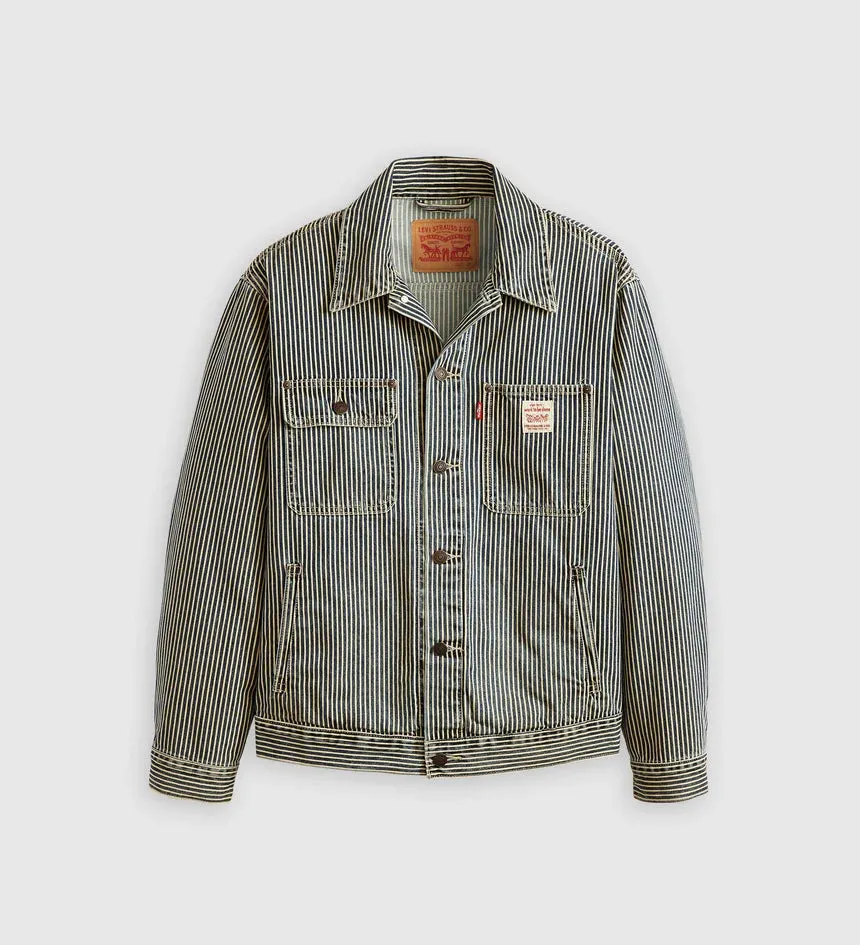 Sunrise Trucker Jacket (Bleached Boulevard Stripe)