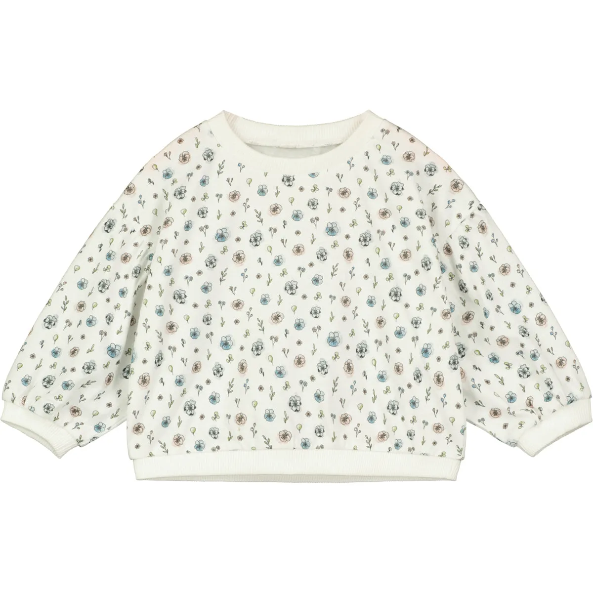 Terri Sweater in White Flowers   Plants