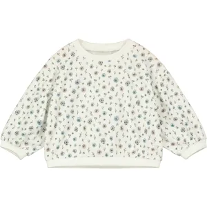Terri Sweater in White Flowers   Plants