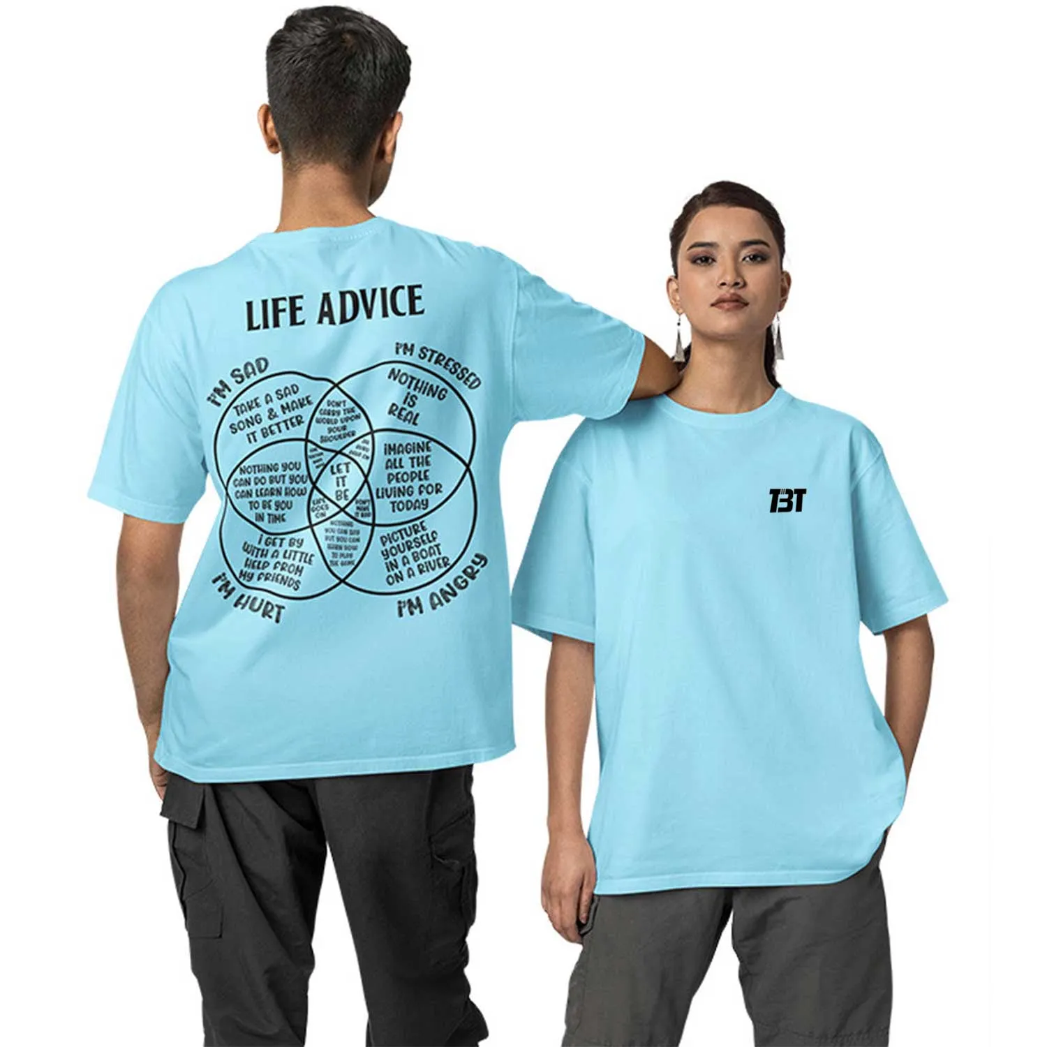 The Beatles Oversized T shirt - Life Advice
