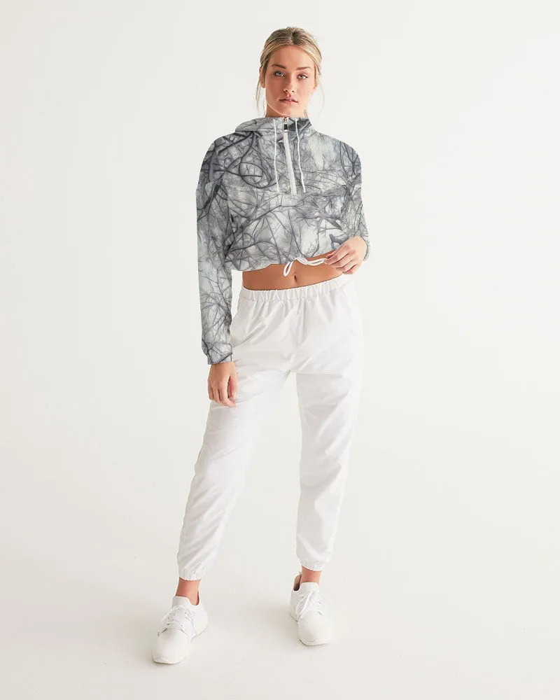 Winter's Silence Women's Cropped Windbreaker