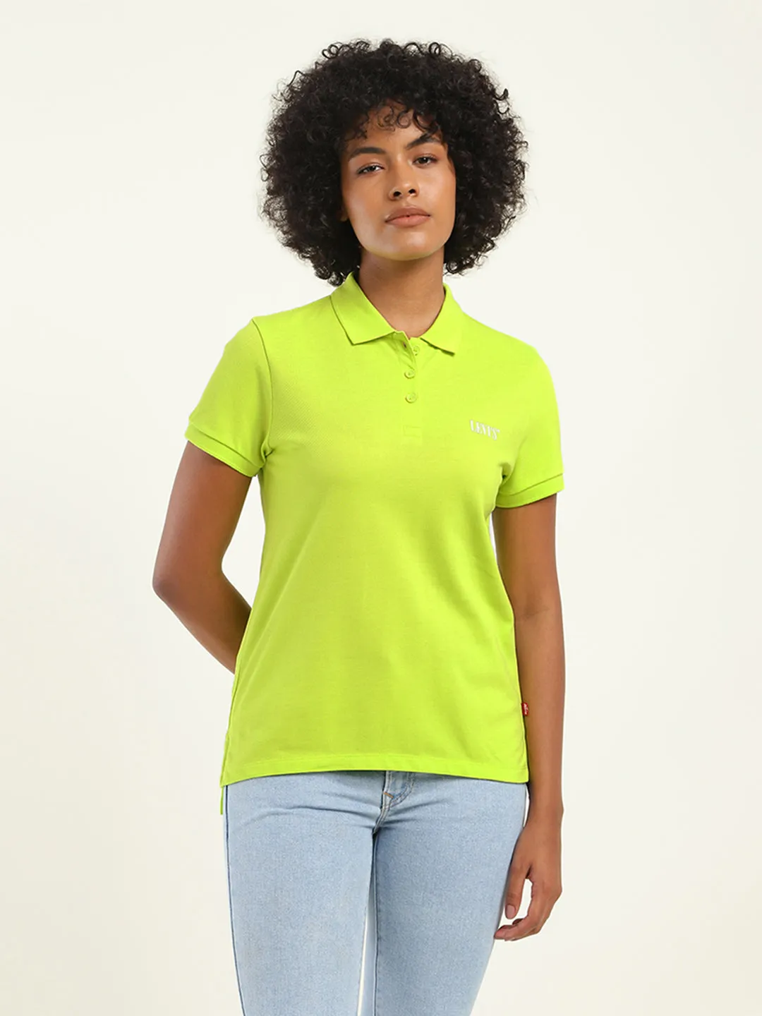 Women's Graphic Print Oversized Polo T-Shirt